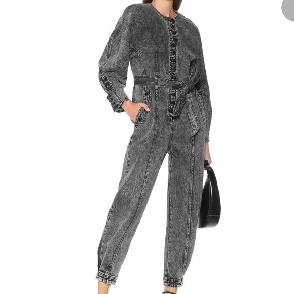 ULLA JOHNSON
Atlas Belted Denim Jumpsuit size 8 - Picture 1 of 8